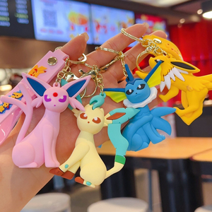YY <b>Anime</b> <b>Keychain</b> Pendant Eevee Family Pikachu Doll Bag Toy Vending Machine Decoration Wholesale - Product Image 5
