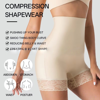 Faja Moldeadora de Cintura Alta para Mujer al por Mayor, Bragas Reductoras Colombianas, Pantalones Cortos Moldeadores