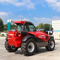 Chariot élévateur télescopique tout-terrain à moteur diesel de 3,5 tonnes pour utilisation dans les restaurants