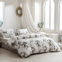 Housse de couette imprimée Queen/King Size 100% polyester certifiée OEKO-TEX 200TC, ensemble de literie de luxe pour la maison