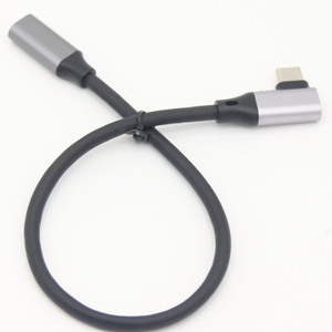 Câble personnalisé Gen2 USB 3.1 à angle de 90 degrés, extension mâle-<span class=keywords><strong>femelle</strong></span> Type-C, 20 Gbps, charge rapide, câble PVC pour microphone/haut-parleur/moniteur - Product Image 5
