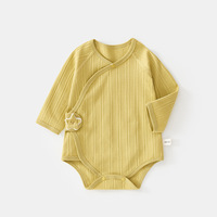 Traje de Bebé Personalizado Popular, Minimalista, de Manga Larga, para Gatear, de Algodón Puro, Tipo Triángulo