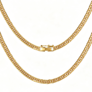Collana e Bracciale a Catena Cubana in Oro Massiccio 9K 10K 14K 18K con Moissanite Iced Out Stile Hip Hop, Gioielli di Lusso da Uomo e Donna - Vendita all'Ingrosso - Product Image 2