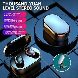Wholesale E7S tws earphones <b>wireless</b> earbuds BT v5.3 Noise reduction sports headphones with <b>Mic</b> for Huawei Xiaomi Redmi Realme - Product Image 6