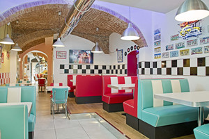 <strong>American</strong> Style Leather Corner Sectional Combination U Shape Semi Round <strong>Retro</strong> <strong>Diner</strong> Booth Seating Restaurant Table and <strong>Chair</strong>