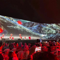 Écran transparent clair de projecteur de maille d'hologramme 3d pour de grands événements extérieurs