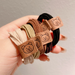 Coletero de pelo sin costuras de alta elasticidad para mujer, perfecto para moños, banda elástica gruesa, duradero para coletas altas - Product Image 3