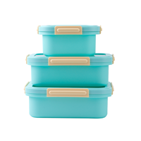 Boîte à lunch bento en plastique avec compartiments et bouteille d'eau pour l'école, récipient pour étudiants compatible micro-ondes