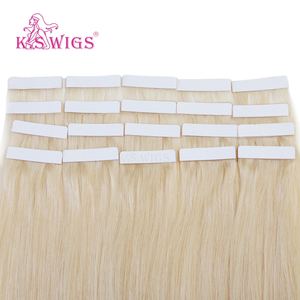 KSWIGS Extensiones de Cabello Virgen Remy de Lujo de 12-28 Pulgadas, Gruesas y Completas, con Cinta Adhesiva Clásica, Saludables para el Cuero Cabelludo, Aptas para Salón y Uso Diario - Product Image 4