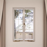 Fenêtres et portes coulissantes verticales en acier inoxydable avec moustiquaire en alliage d'aluminium, vitrage anti-éclatement pour toitures et balcons de maisons