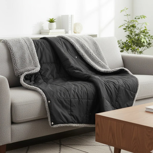 2 In 1 Wearable <b>Heated</b> <b>Blanket</b> Polyester One Size <b>Battery</b> Powered Fast Heating Outdoor Camping Use - Product Image 2