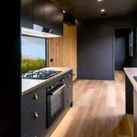Rumah toko Bar Caffe Hotel desain Modular khusus pabrik Kontainer baja prefabrikasi kaki 20-40 mewah Modern
