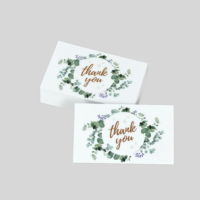 Cartes de remerciement professionnelles et cartes de vœux personnalisées en carton duplex avec impression numérique
