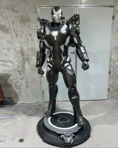 Statua di <span class=keywords><strong>Iron</strong></span> <span class=keywords><strong>Man</strong></span> MK43 a Grandezza Naturale, Scala <span class=keywords><strong>1</strong></span>:<span class=keywords><strong>1</strong></span>, in Resina e Fibra di Vetro con Luci LED, Decorazione per Cinema, Hotel e Cartoni Animati - Product Image 5