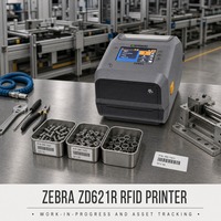 ZD621R RFID 打印机条码标签打印和编码机，用于零售资产标签化和库存管理