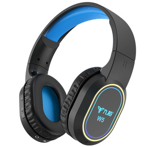 Auriculares inalámbricos W5 con luz RGB para teléfono móvil, computadora y televisor - Product Image 4
