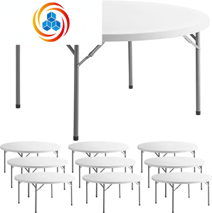 Table à manger moderne extensible et pliable en métal et fer pour la maison, le restaurant, la salle à manger, l'extérieur - Together Toda TD3-Z20 - Product Image 1