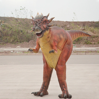 Costume de performance de dinosaure pachycéphalosaure électrique animatronique personnalisé CET-DC-PAC1, en plastique, pour usage public