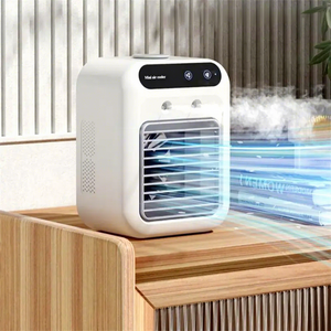 <span class=keywords><strong>Mini</strong></span> ventilateur de bureau portable USB <span class=keywords><strong>rechargeable</strong></span> silencieux, ventilateur de table rafraîchissant pour chambre, maison, bureau, avec pulvérisation d'<span class=keywords><strong>eau</strong></span>, <span class=keywords><strong>climatiseur</strong></span> - Product Image 1