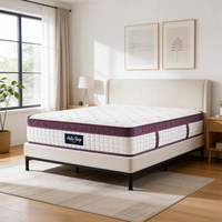 Matelas orthopédique en latex et ressorts, taille California King, confortable pour hôtel, exportateur chinois de matelas