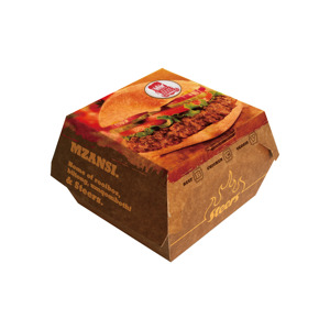 <span class=keywords><strong>Caja</strong></span> para Hamburguesas de Papel Kraft de Diseño Nuevo, Alta Calidad y Precio Económico - Product Image 3