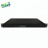 J1900 Mini PC Server Tanpa Kipas RJ45 1000M 4LAN 6LAN 1U Murah untuk Bypass PfSense Software Firewall