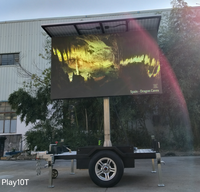 Écran LED mobile d'affichage publicitaire extérieur/intérieur JCT EF4S P3.91 couleur pleine, alimenté par énergie solaire, pour magasins de détail et salles d'exposition