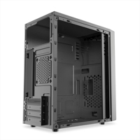 Boîtier PC AntarcChill M-ATX Prix de Gros, Boîtier de Bureau Mid-Tower en Métal Compatible avec Ventilateur pour Gaming
