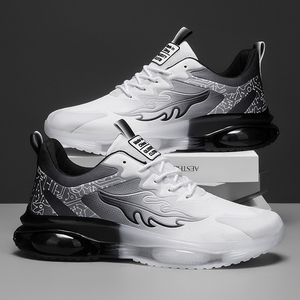 Chaussures de sport décontractées et tendance pour hommes, confortables, légères, avec empeigne en tissu, doublure douce, lacets et semelle antidérapante pour le printemps et l'automne - Product Image 6