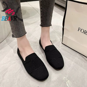 2025 New Women's Breathable Summer Mesh Casual Sneakers <b>Soft</b> Sole Lightweight Flying Woven Work Flats Canvas Trendy <b>Shoes</b> - Product Image 5