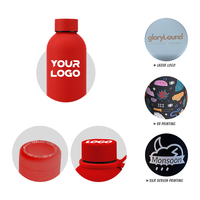 Botol Minum Custom Stainless Steel Vacuum Insulated 500ml Bebas BPA Merah Lucu Botol Air Flask Termos Portabel