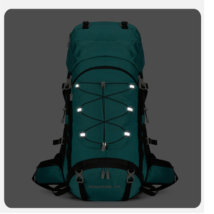 Nhà Máy Tùy Chỉnh Thiết Kế Mới Không Thấm Nước Leo Núi Leo Núi Ba Lô 60L + 5L Du Lịch Ngoài Trời Đi Bộ Đường Dài Ba Lô Với Che Mưa - Product Image 4
