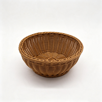 Panier à pain et à collations en rotin PP de qualité alimentaire, artisanal, écologique, taille et couleur personnalisées, panier de rangement tissé pour la salle à manger et la maison