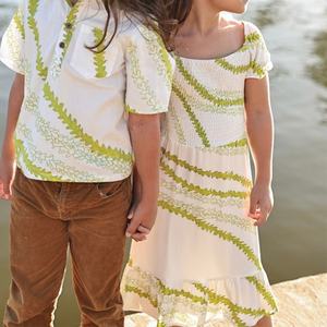 Robe hawaïenne de haute qualité 100% rayonne voile, douce pour la peau, robe longue, impression personnalisée, robe pour enfants - Product Image 3