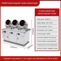 Robot de cuisson automatique 3 têtes, machine électrique à frire, équipement de cuisine professionnel pour riz frit, nouilles et légumes