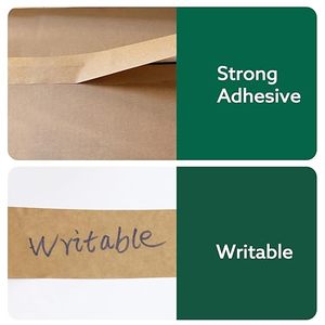 Sinh thái thân thiện nâu có thể ghi tự dính Kraft gói giấy tráng keo phân hủy sinh học Matt mạnh mẽ không tráng đóng gói vận chuyển băng - Product Image 2