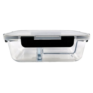 Tùy chỉnh Borosilicate bữa ăn chuẩn bị lưu trữ thủy tinh thực phẩm <span class=keywords><strong>container</strong></span> chịu nhiệt Hộp Ăn Trưa với bpa-miễn phí khoang và nắp đậy - Product Image 6