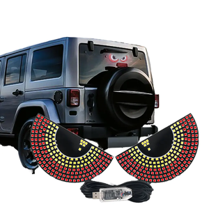 Luz Decorativa Semicircular para Ventanas Traseras de Coche, Diseño Semicircular para Parabrisas Trasero, Ojos de <span class=keywords><strong>Diablo</strong></span> - Product Image 5