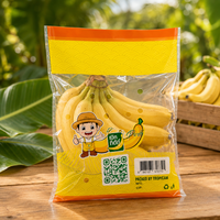 Kantong Plastik CPP Transparan Kustom dengan Lubang Ventilasi, Segel Samping yang Kuat dan Diperkuat, Kantong Kemasan Plastik Poli untuk Buah Segar
