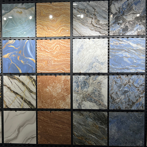 Piastrelle in Gres Porcellanato Lucido Antiscivolo 60x60cm con Effetto Pietra e Venature Dorate, <span class=keywords><strong>Design</strong></span> <span class=keywords><strong>Marmo</strong></span> per Bagno Villa - Moderno - Product Image 6