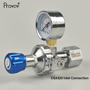 Réservoir de dioxyde de carbone, <span class=keywords><strong>bouteille</strong></span> de <span class=keywords><strong>gaz</strong></span>, raccord d'entrée CGA320, manomètre de sortie, 0-150 psi, 10 bar, petit régulateur de <span class=keywords><strong>gaz</strong></span> CO2 pour soda - Product Image 1