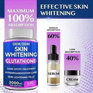 Cilt beyazlatma kapsülleri l-glutatyon beyazlatma hapları 2000mg l-glutatyon etkili cilt aydınlatma takviyesi kapsül - Product Image 2