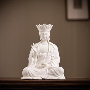 Terra tibetana re Bodhisattva casa statue di Buddha ornamenti nuovo stile cinese soggiorno ecologico artigianato in ceramica - Product Image 4