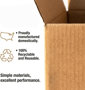Boîtes en carton ondulé recyclables en gros, pelliculage mat, gaufrage, taille personnalisée, carton pour l'expédition de produits - Product Image 5