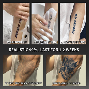 Tatuaje Temporal Semipermanente, Resistente al Agua y al Sudor, Dura 2 Semanas, Tatuaje Herbal Realista Anti-fricción para Brazo y Cuerpo - Product Image 4