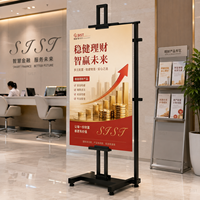 Support de présentation de poster sur pied, support de signalisation autoportant pour magasin de détail, restaurant, hôtel, publicité, promotion