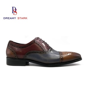 Chaussures de mariage formelles pour hommes en cuir véritable de luxe vintage de haute qualité, faites à la main, à trois couleurs, avec logo personnalisé - Product Image 2