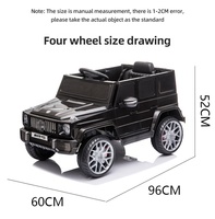 Voiture électrique télécommandée 2,4G sous licence Mercedes-AMG G63 12V pour enfants, petite taille, vente en gros
