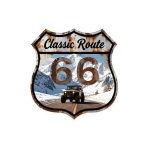 Cổ điển xe máy sơn kim loại dấu hiệu bia cổ điển ô tô thể thao siêu anh hùng Trek tuyến đường 66 người đàn ông hang động nhà để xe - Product Image 1