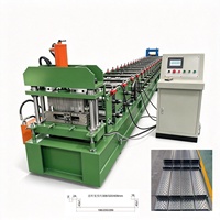 Machine de profilage de dalles de plancher non composites sans coulage de béton pour la fabrication de plateformes de mezzanines en acier